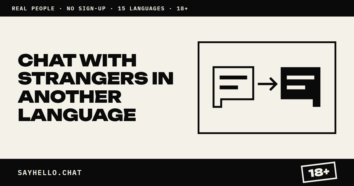 Chat With Strangers in Another Language — Auto-Translation